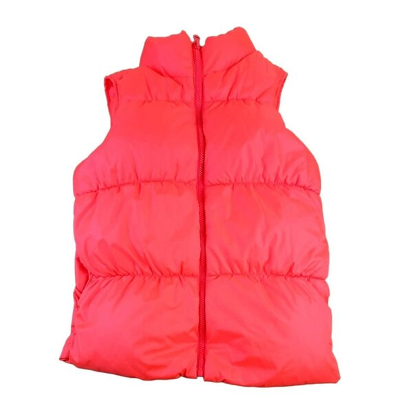 Old Navy Girls Puffer Vest Winter Hot Pink Sleeveless Warm size XXL 16 JH1238 - Picture 1 of 4